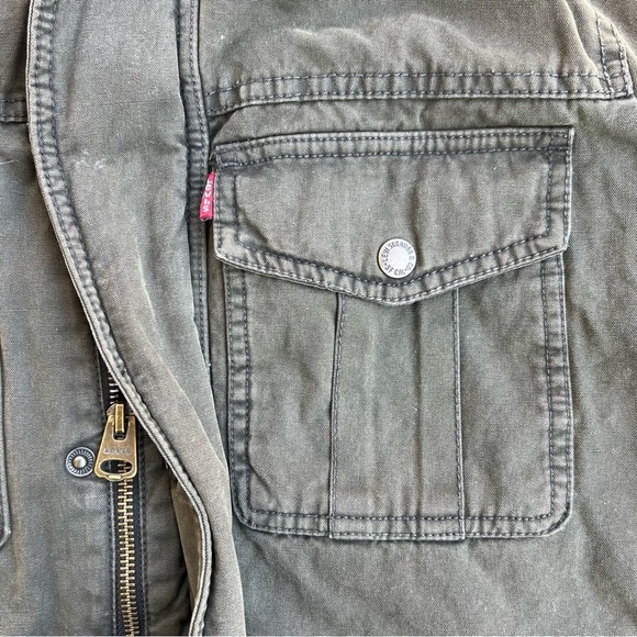 Levi's Cotton Quilt-Lined Detachable Hoodie Jacket Men’s Size Small - Picture 7 of 11